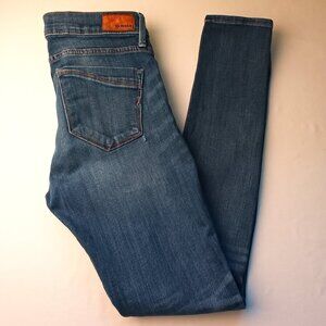 Express Denim Jeans Size 6 Mid Rise Skinny Leg Medium Wash